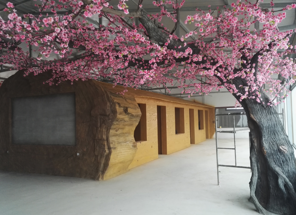 仿真桃花樹