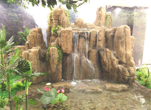 室內假山流水